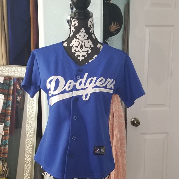 womens dodger jersey blue